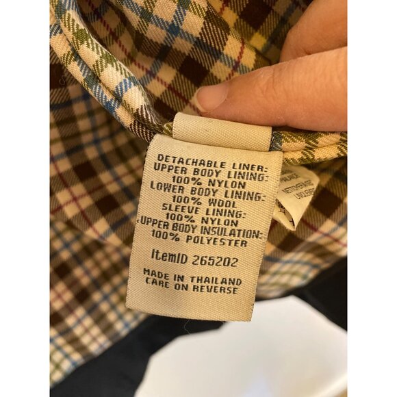 L.L.Bean Women’s Black Hooded Long Rain Jacket Size 1X - Picture 7 of 8